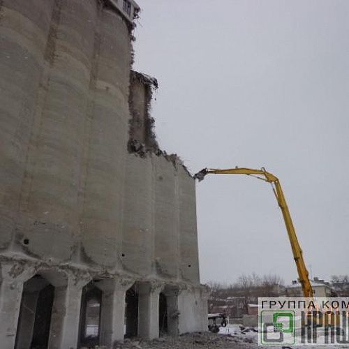 Промышленный демонтаж, Высотный демонтаж, Снос и демонтаж 69-метровый элеватор в г. Самара